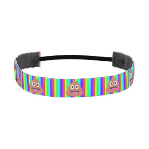 rainbow poop emoji headband