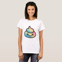 Rainbow Poop Emoji T-Shirt