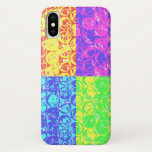 Rainbow pop art bubble wrap iPhone x case