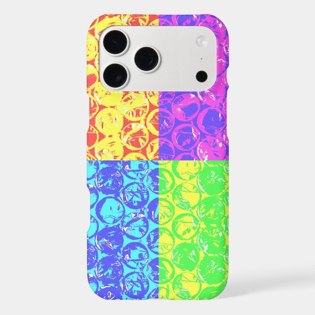 Rainbow pop art bubble wrap Case-Mate iPhone case (Back)