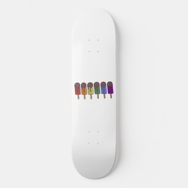 Rainbow Popsicle Parade Skateboard (Front)