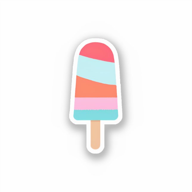 Rainbow Popsicle Sticker (Front)