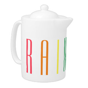 RAINBOW Porcelain Teapot