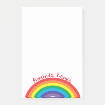 Rainbow Post-it Notes by NatureTales at Zazzle