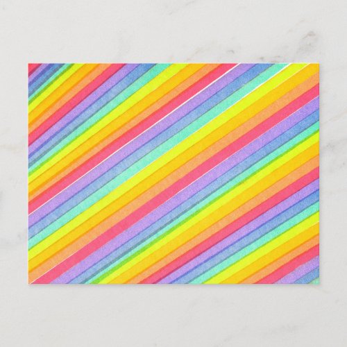 rainbow postcard
