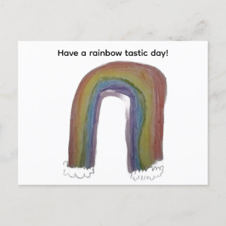 Rainbow postcard