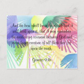 rainbow postcard