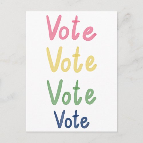 Rainbow Postcard for Voters