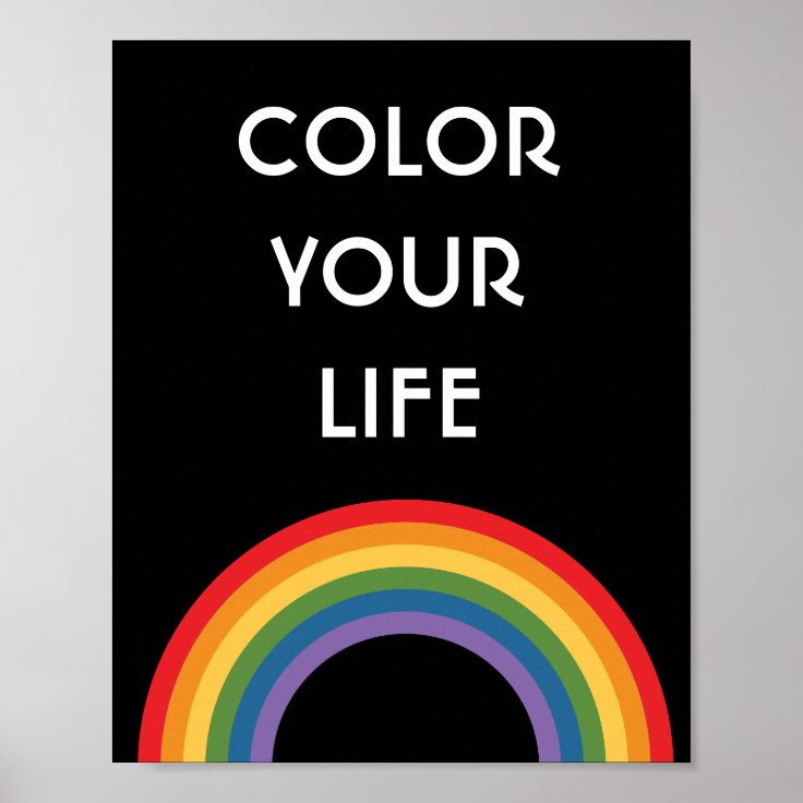 Rainbow poster | Zazzle