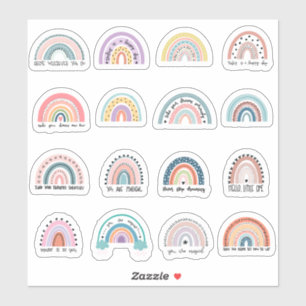 Rainbow Postivity Stickers