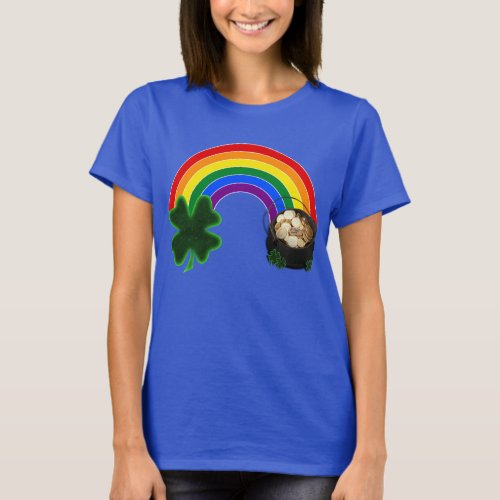 Rainbow Pot of Gold St Patricks Day  T_Shirt
