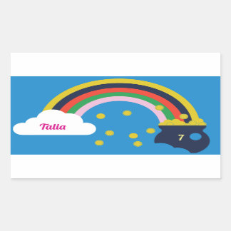 rainbow pot of gold sticker