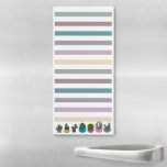 Rainbow Pot Succulent - Magnetic Notepad