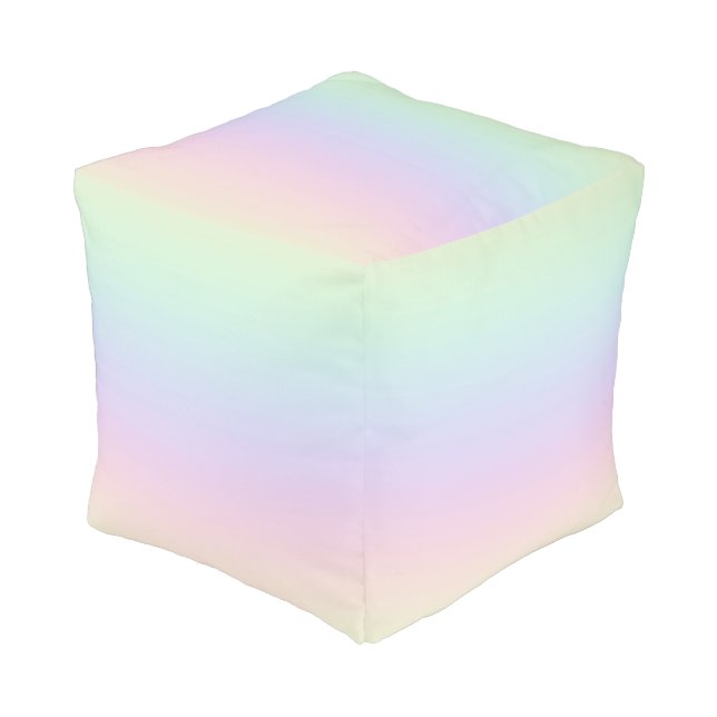 Rainbow Pouf (Angled Front)