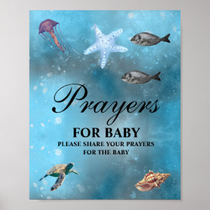 Rainbow Prayers for Baby Shower Sign