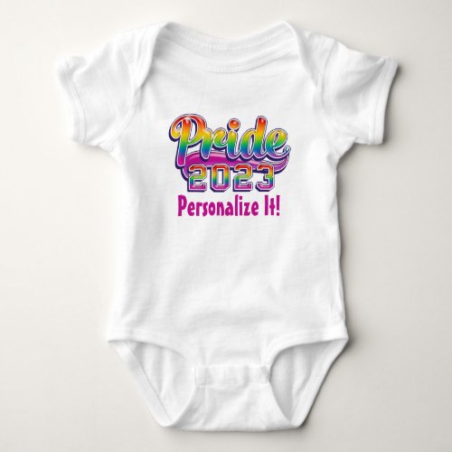Rainbow Pride 2023 Baby Bodysuit
