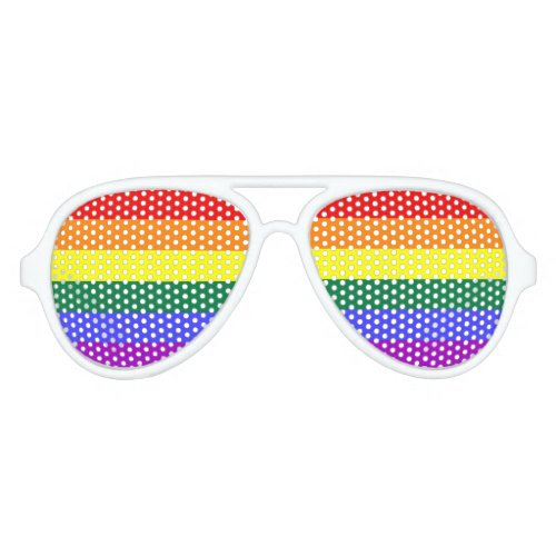 Rainbow Pride Aviator Sunglasses