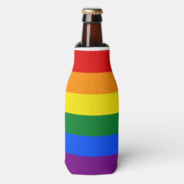 Rainbow Pride Bottle Cooler (Bottle Front)