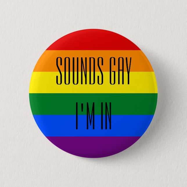 Rainbow Pride Button (Front)
