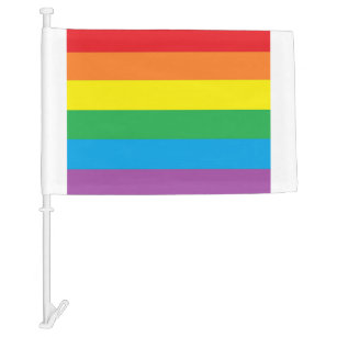 "Rainbow Pride"  Car Flag