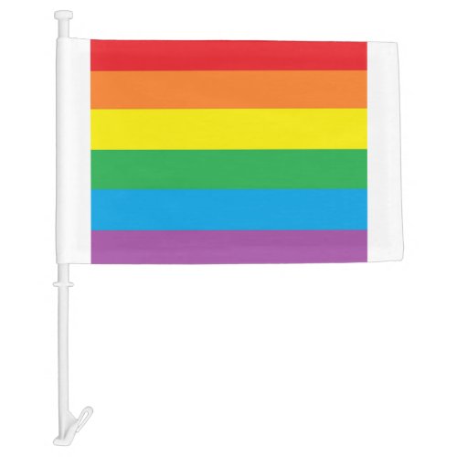 Rainbow Pride  Car Flag