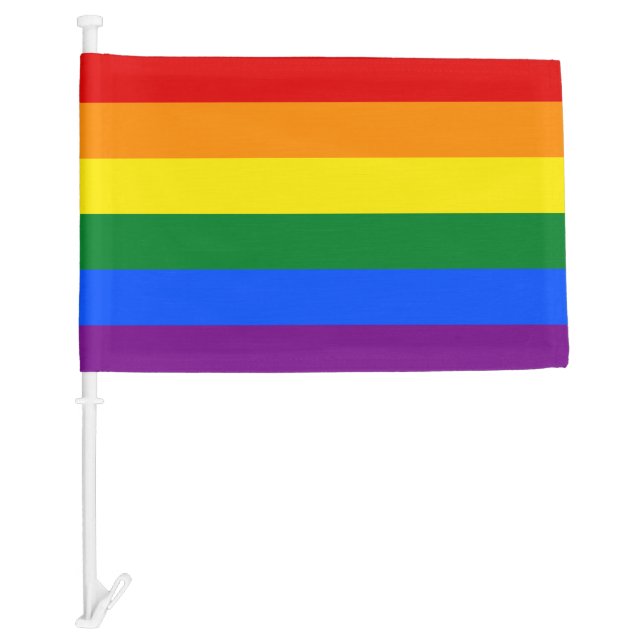 Rainbow Pride Car Flag (Front)