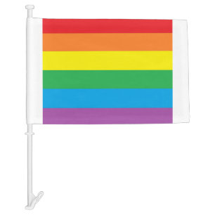 "Rainbow Pride" Car Flag