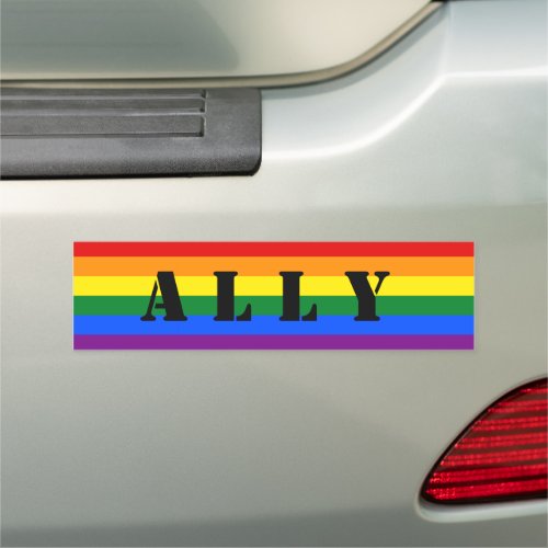 Rainbow Pride Car Magnet