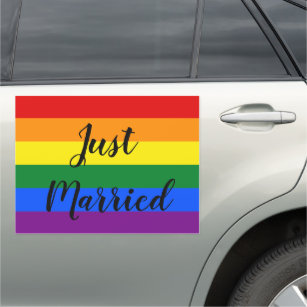 Rainbow Pride Car Magnet
