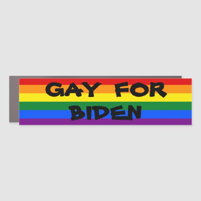 Rainbow Pride Car Magnet (Front)