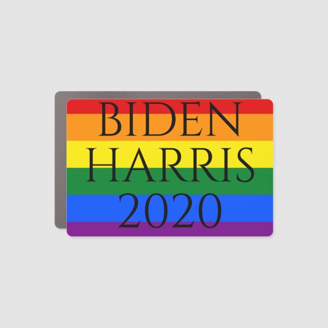 Rainbow Pride Car Magnet (Front)