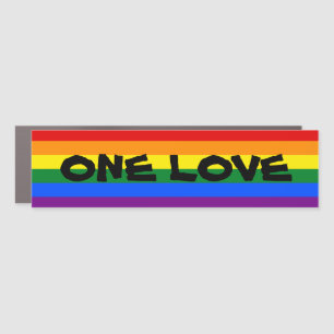Rainbow Pride Car Magnet