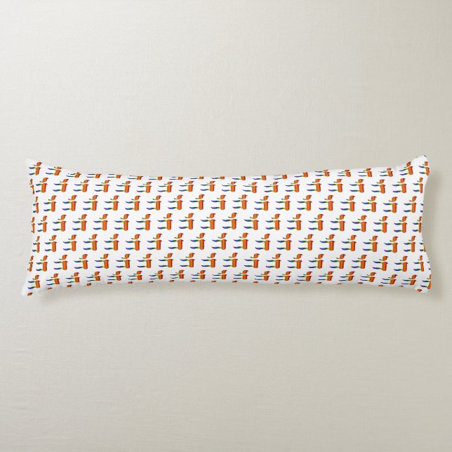 Rainbow Pride Chai Flag  Body Pillow (Front)