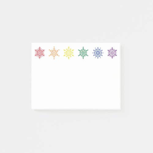 Rainbow Pride Christmas Post_it Notes