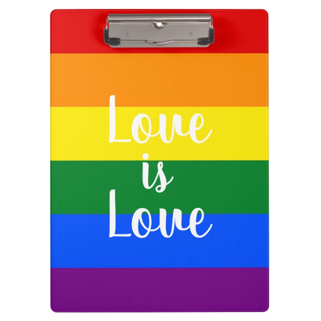 Rainbow pride clipboard (Front)