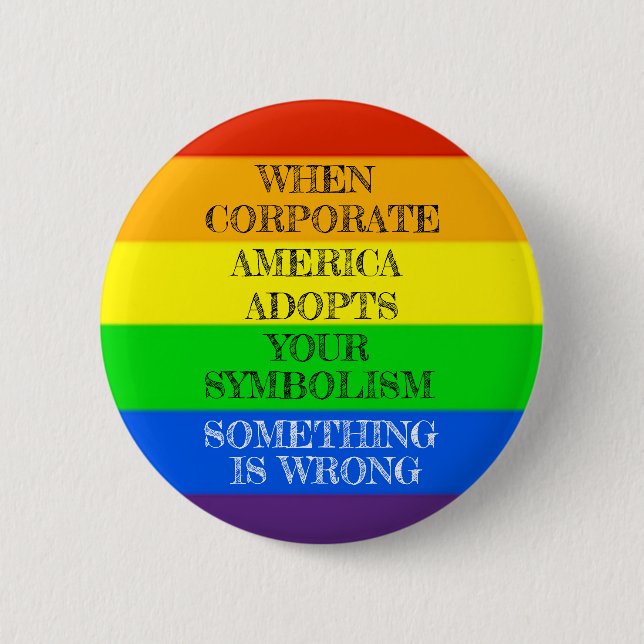 Rainbow Pride Coopted Button (Front)