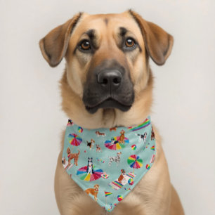 RAINBOW PRIDE DOG BEACH PET BANDANA COLLAR