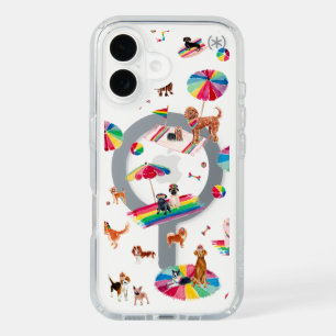 RAINBOW PRIDE DOG BEACH iPhone 16 CASE
