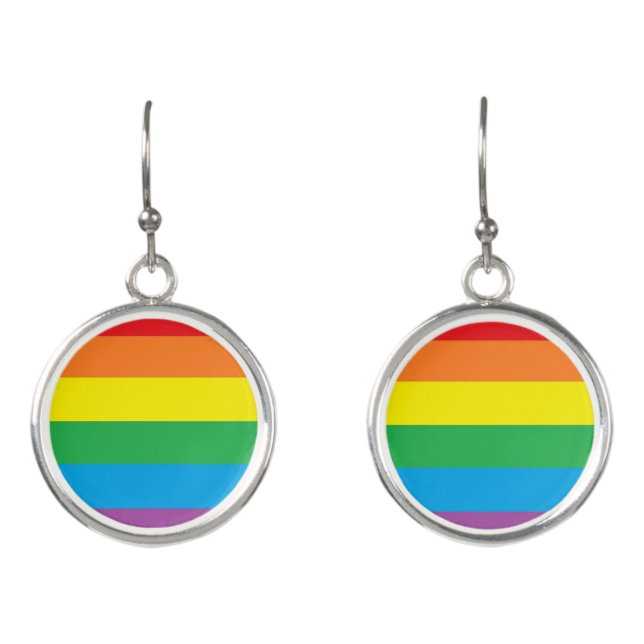 "Rainbow Pride"  Earrings (Front)