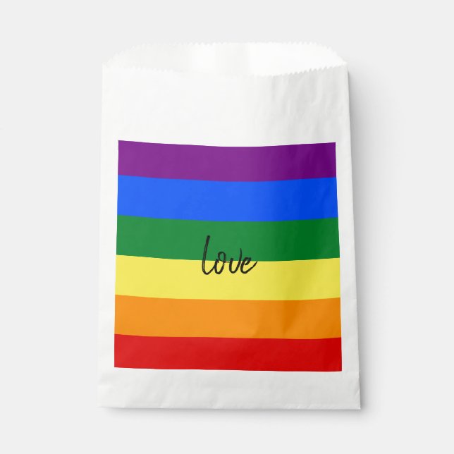 Rainbow Pride Favor Bag (Front)