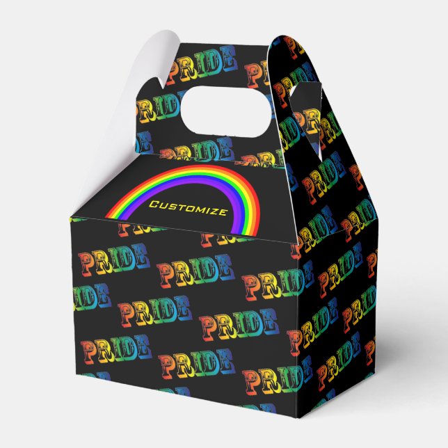 Rainbow Pride Favor Box (Front Side)