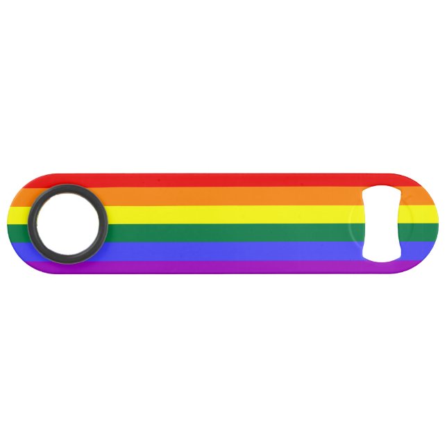 Rainbow Pride Flag Bar Key (Front (Horizontal))