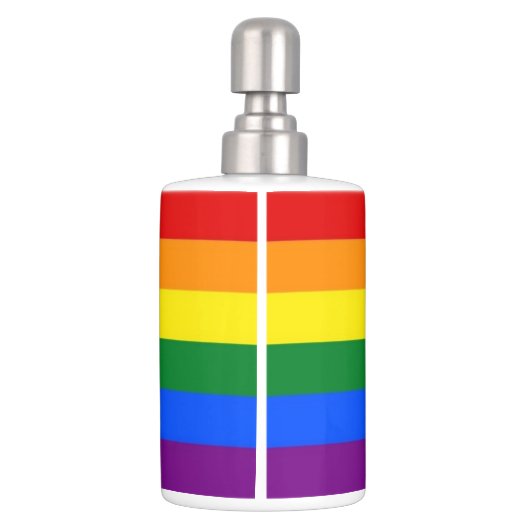 Rainbow Pride Flag Bathroom Set (Back)