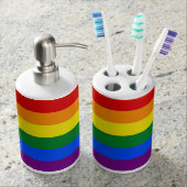 Rainbow Pride Flag Bathroom Set (Front)