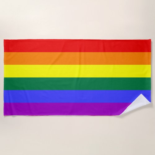 Rainbow Pride Flag Beach Towel Rainbow Pride Flag Beach Towel