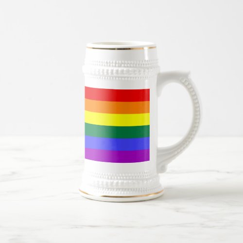 Rainbow Pride Flag Beer Stein