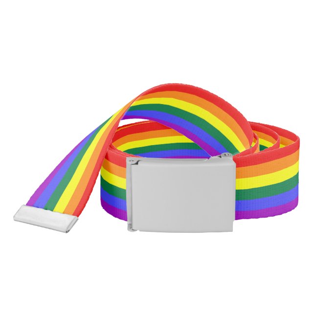 Rainbow Pride Flag Belt (Snake)