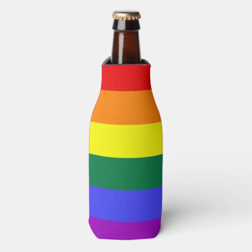 Rainbow Pride Flag Bottle Cooler