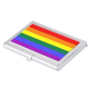 Rainbow Pride Flag Business Card Case