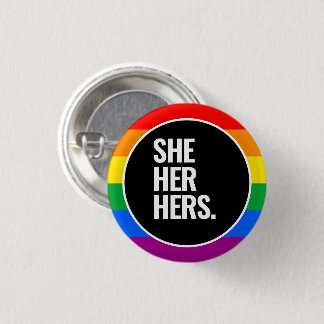Rainbow Pride Flag Button